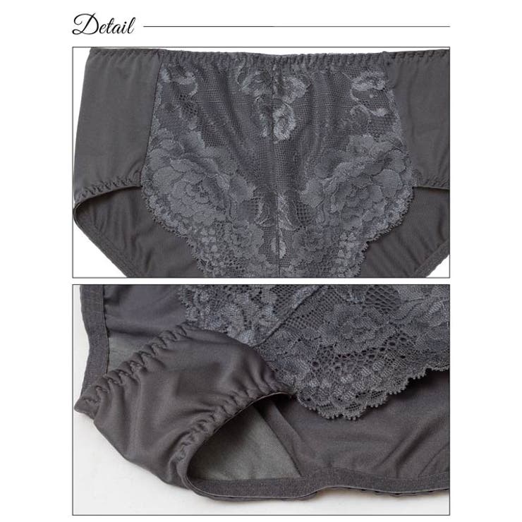 ベーシックフラワーレース下腹補正ショーツ単品[おそろいショーツ] | Dazzy | 詳細画像8 