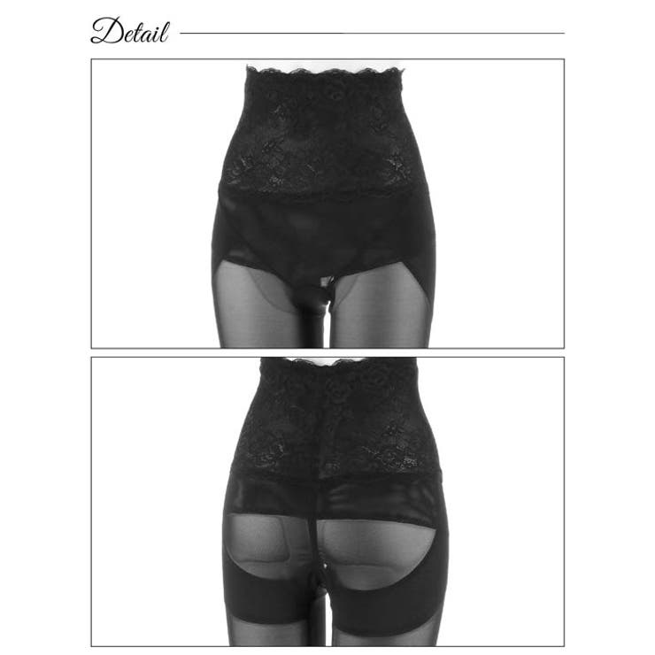 フラワーレースハイウエスト骨盤サポートガードル | Dazzy | 詳細画像7 