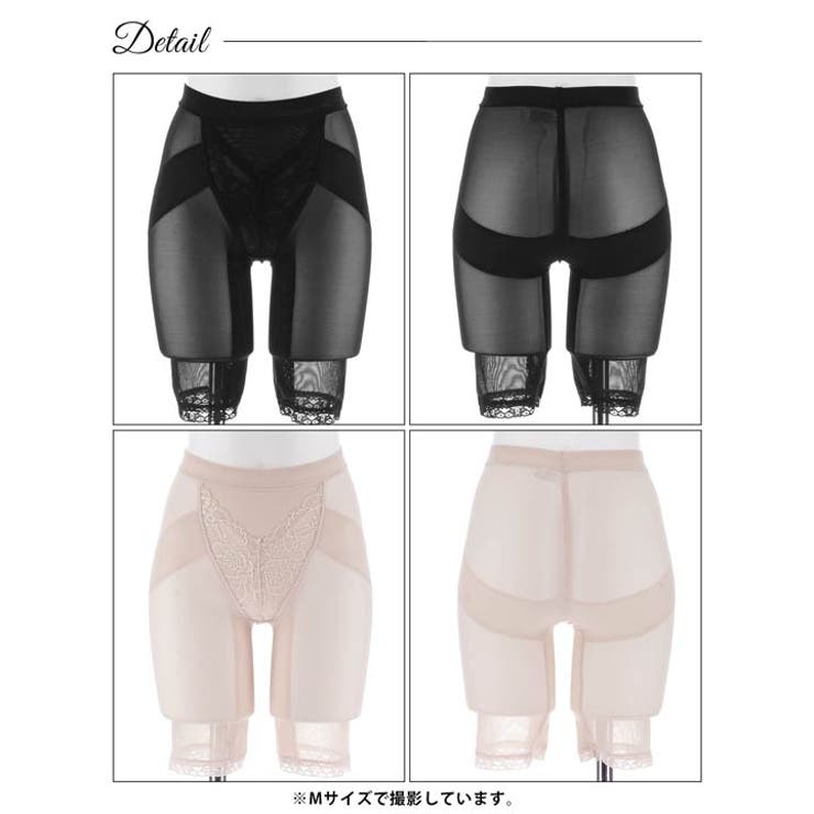 Ｖカットフラワーレース補正ガードル単品 | Dazzy | 詳細画像7 