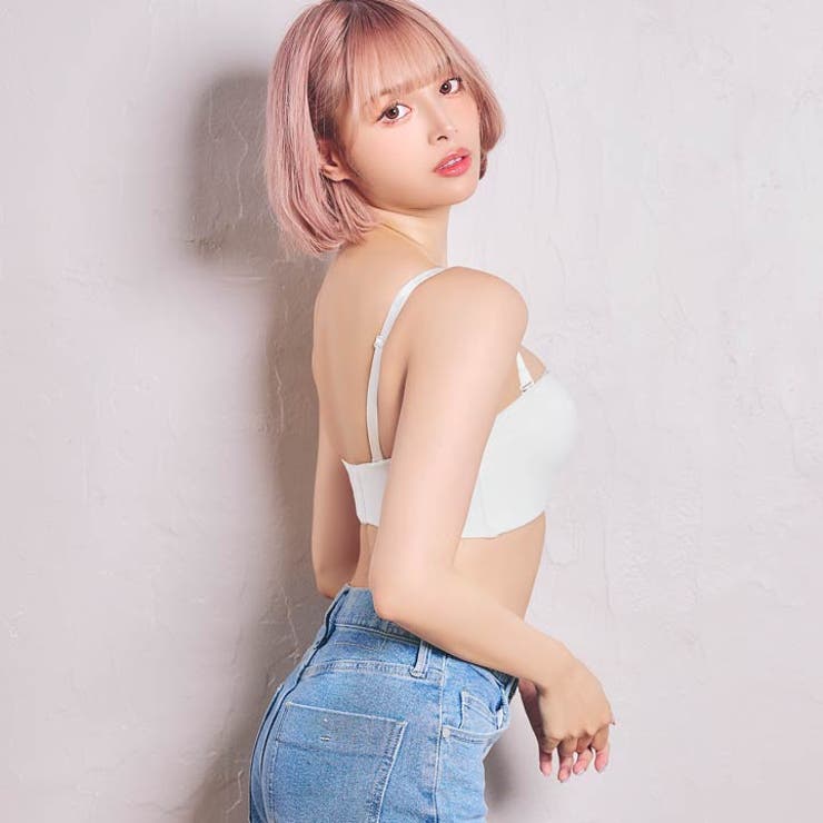 [ノンワイヤー] シースルーレースアップチューブブラジャー単品 | Dazzy | 詳細画像5 