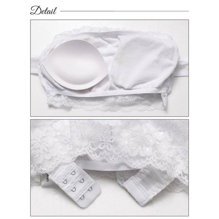 [ノンワイヤー] Basic Lace Tubetop Bra 単品 | Dazzy | 詳細画像11 