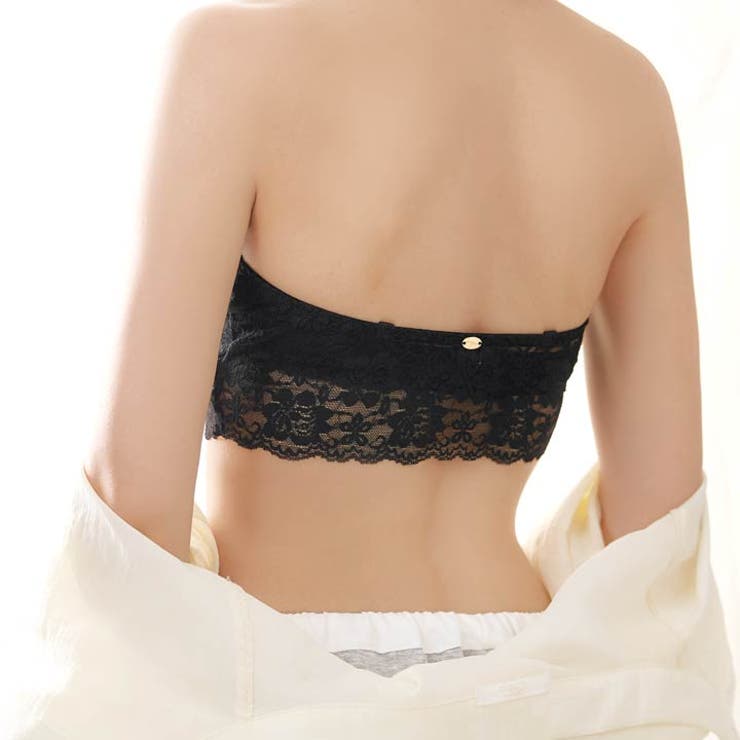 [ノンワイヤー] Basic Lace Tubetop Bra 単品 | Dazzy | 詳細画像6 