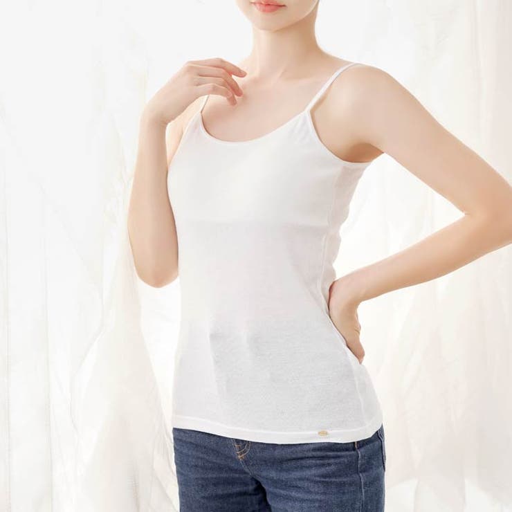Cotton Simple Camisole 単品 | Dazzy | 詳細画像2 