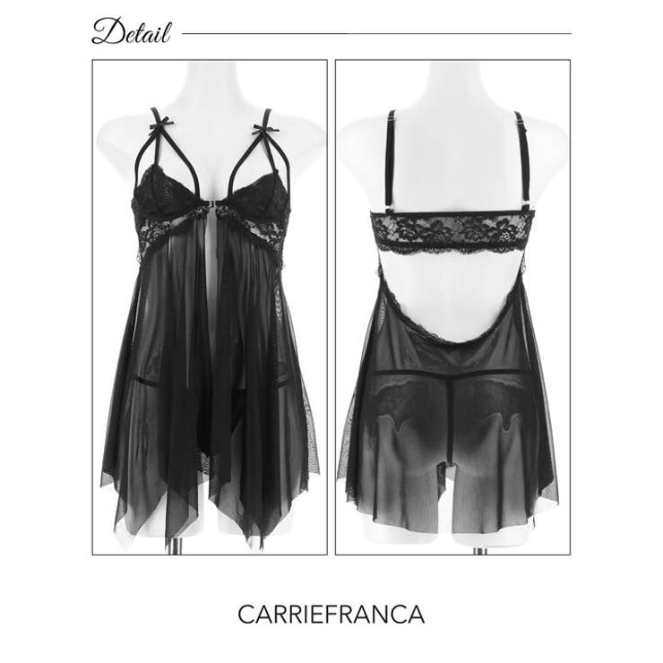 ノーブルリボンコードベビードール [CARRIEFRANCA] | Dazzy | 詳細画像6 
