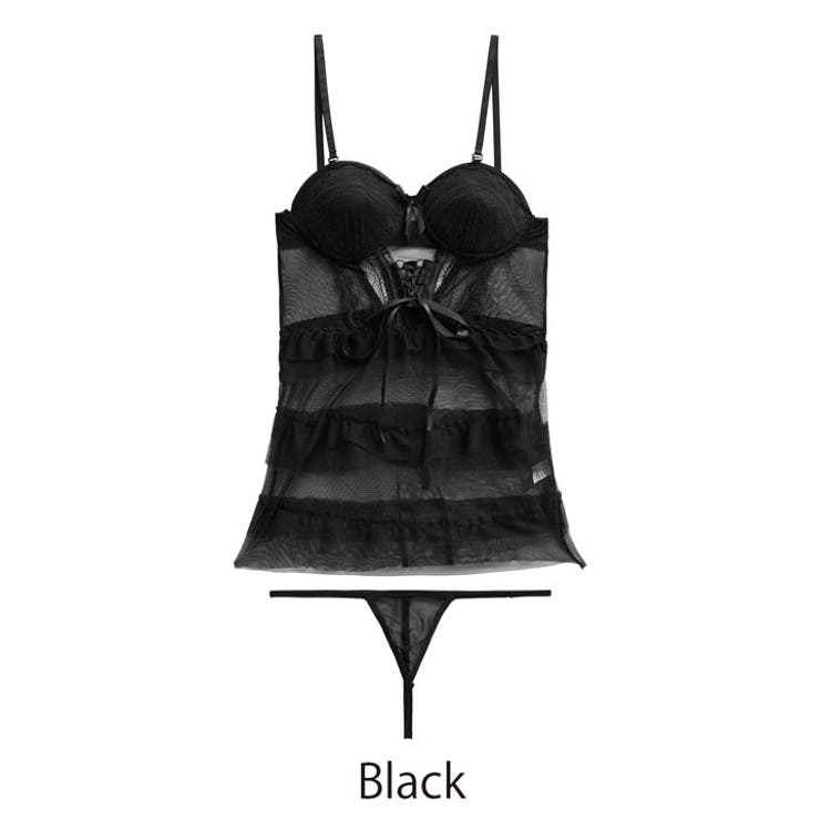 ノクターンレースアップベビードール [CARRIEFRANCA] | Dazzy | 詳細画像9 