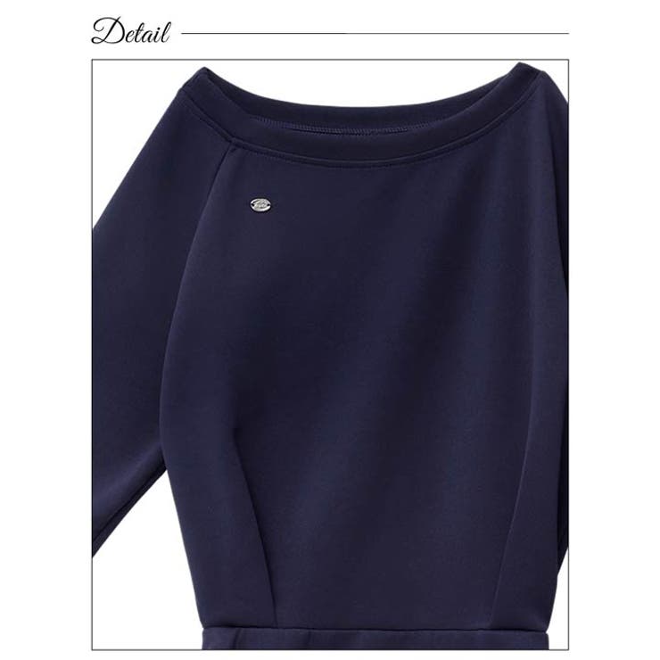 ワンショルスウェット長袖ワンピースルームウェア | Dazzy | 詳細画像7 