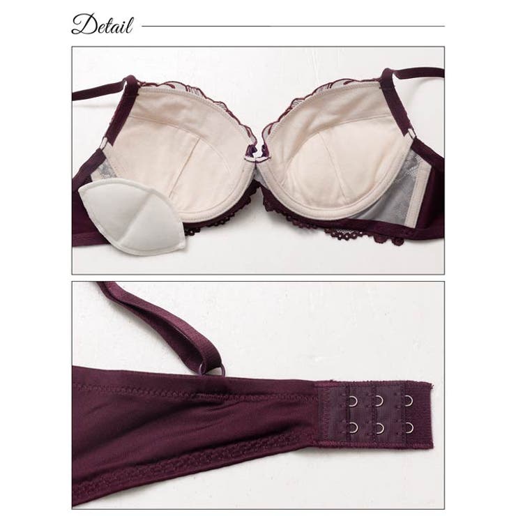 クラシックリリーブルームブラジャー&フルバックショーツ | Dazzy | 詳細画像9 