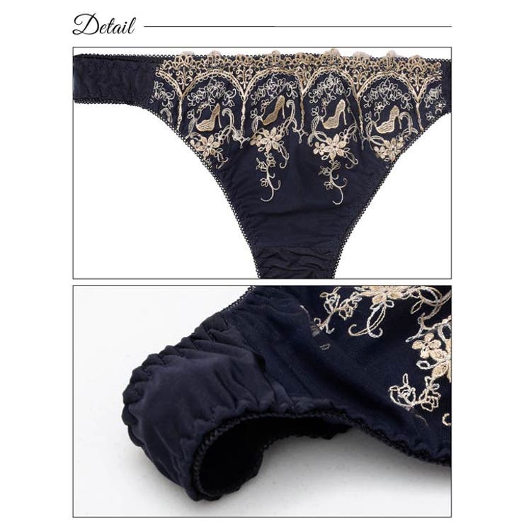 エレガントプリンセスヒールブラジャー&Tバックショーツ | Dazzy | 詳細画像10 