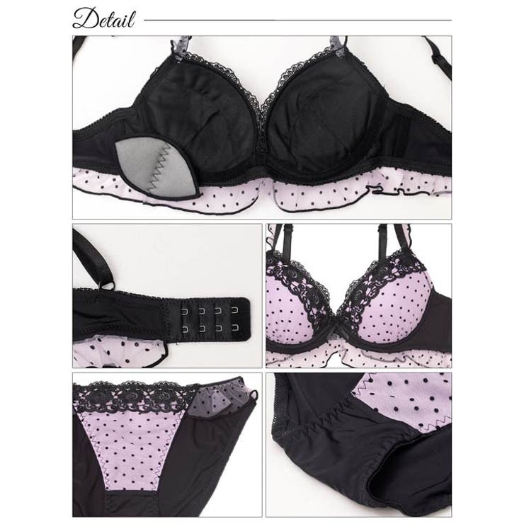 ロマンスドットフリルブラジャー&フルバックショーツ | Dazzy | 詳細画像10 