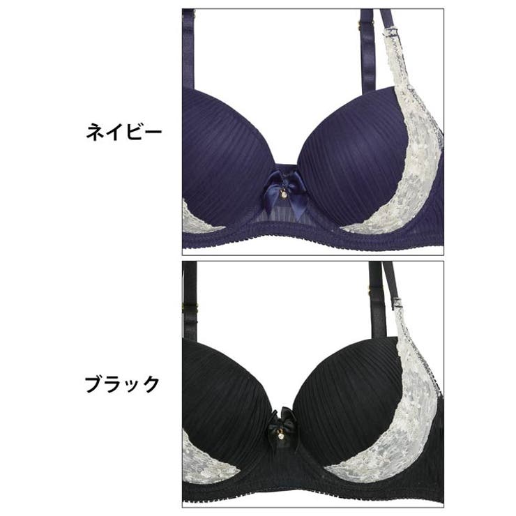 プリーツフラワーレースブラジャー&フルバックショーツ | Dazzy | 詳細画像11 