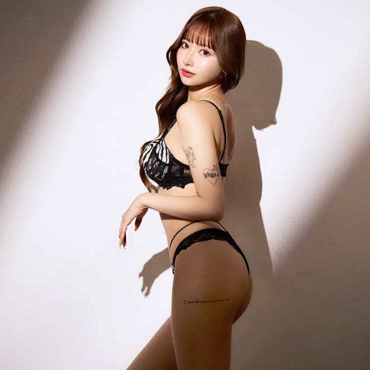 ビターアニマルレーシィブラジャー&バック透けTバックショーツ | Dazzy | 詳細画像6 