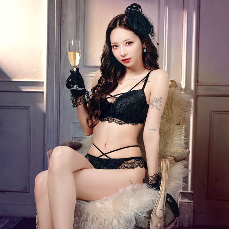 [EFサイズ] ヴィーナスレーシィクロス脇高ブラジャー&バック透けフルバックショ… | Dazzy | 詳細画像4 