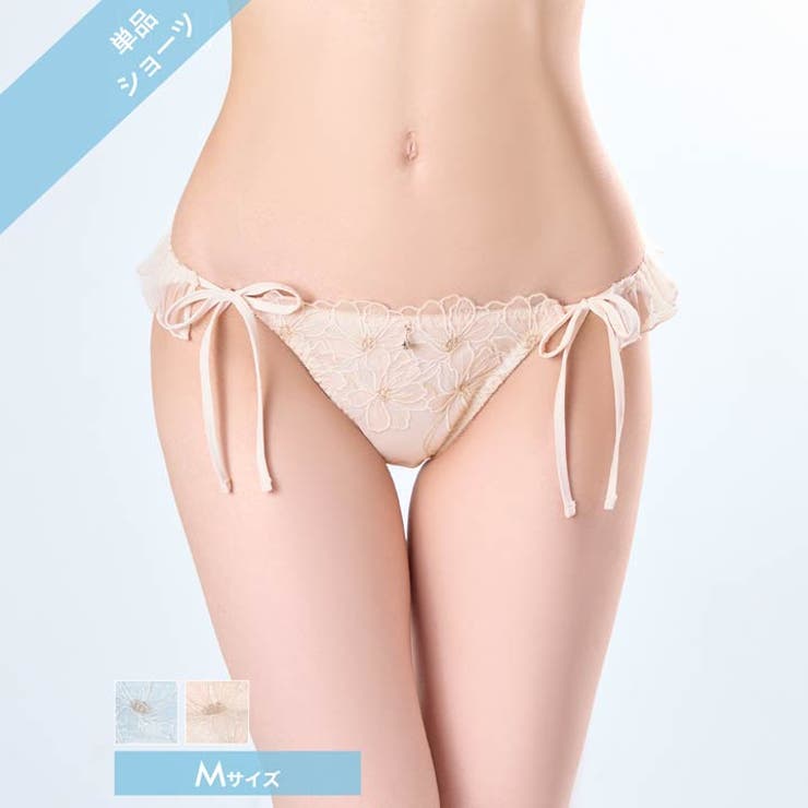 ユーフォリアフラワープリーツサイド紐フルバックショーツ単品  | Dazzy | 詳細画像2 