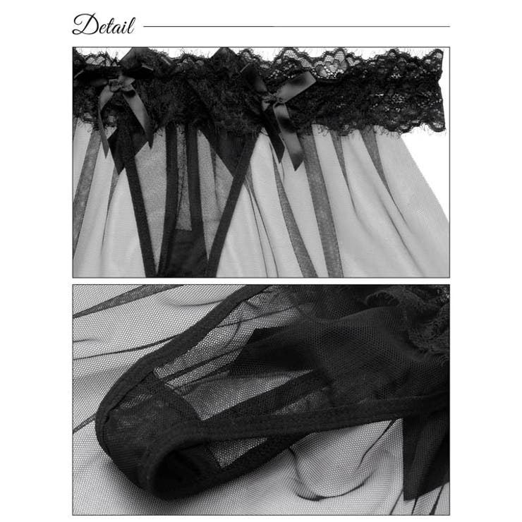 チュールリボンベールTバックショーツ単品 | Dazzy | 詳細画像8