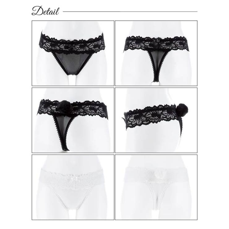 スウィートバニーレースTバックショーツ単品 | Dazzy | 詳細画像7 
