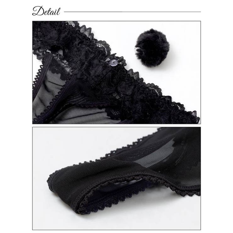 スウィートバニーレースTバックショーツ単品 | Dazzy | 詳細画像8 