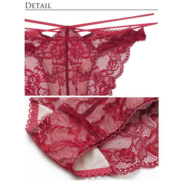 ラビリンスコードレースバック透け選べるショーツ[おそろいショーツ] [Reine… | Dazzy | 詳細画像6 