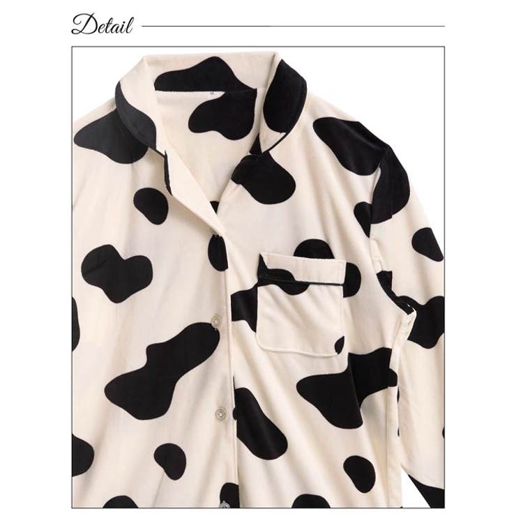 カウモチーフ長袖トップス&ロングパンツルームウェア | Dazzy | 詳細画像10 