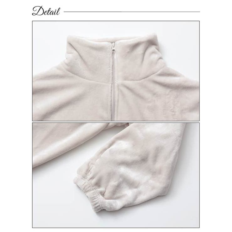 ジップアップモコモコワンピースルームウェア | Dazzy | 詳細画像8 