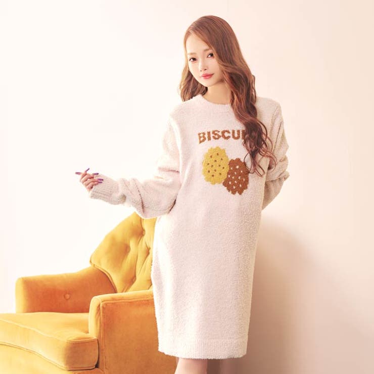 スウィートモールニットワンピースルームウェア | Dazzy | 詳細画像4 