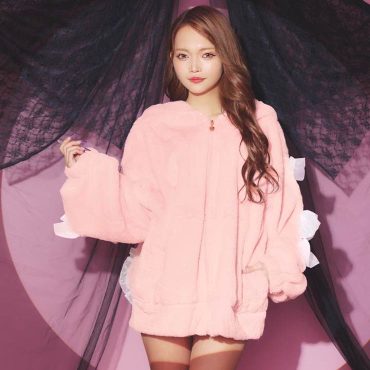 ラブリーバニーもこもこパーカールームウェア | Dazzy | 詳細画像5 