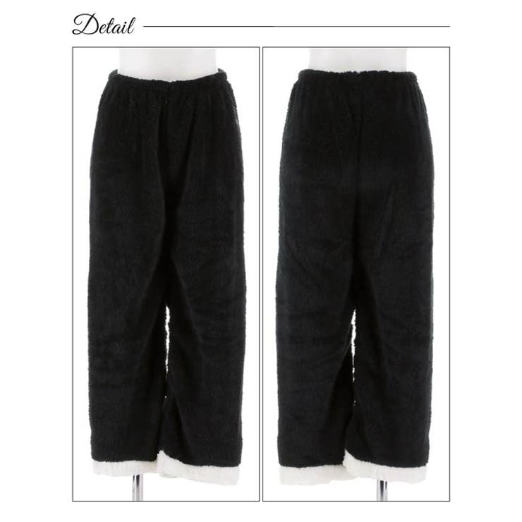 モノトーンもこもこトップス&ロングパンツルームウェア | Dazzy | 詳細画像8 