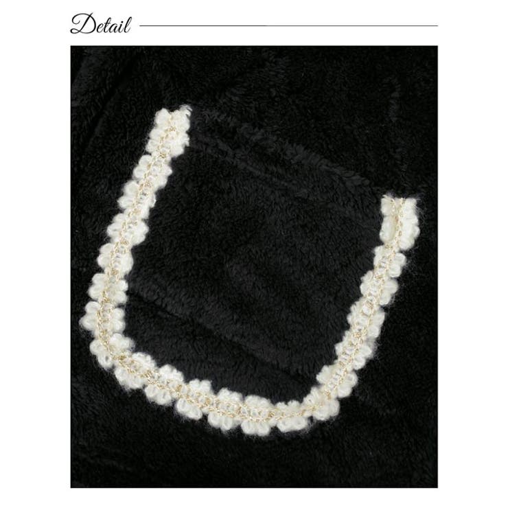 モノトーンもこもこトップス&ロングパンツルームウェア | Dazzy | 詳細画像9 