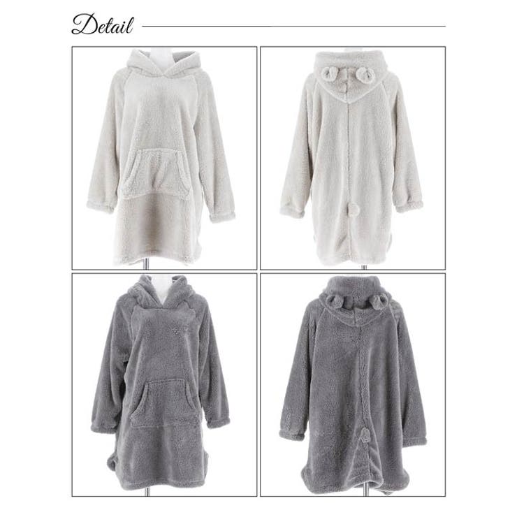 くま耳フードもこもこワンピースルームウェア | Dazzy | 詳細画像10 