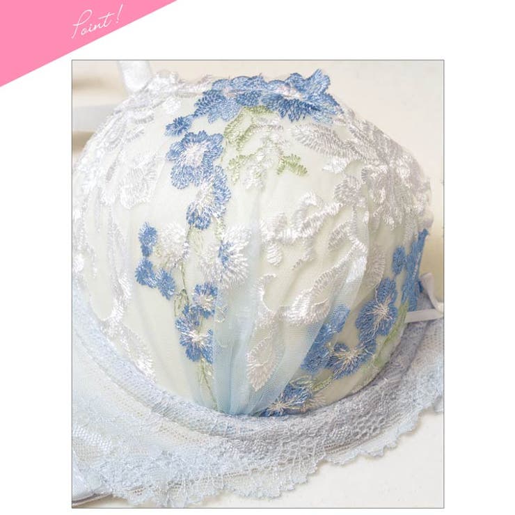 [EFサイズ]ドリーミングパステルフルールブラジャー&フルバックショーツ | Dazzy | 詳細画像10 