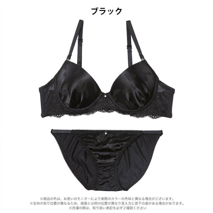 [EFサイズ] クラシカルリボンサテンブラジャー&フルバックショーツ | Dazzy | 詳細画像6 