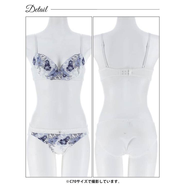 [EFサイズ] エレガントビビットブルームブラジャー&フルバックショーツ | Dazzy | 詳細画像11 