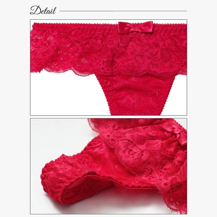 スカラップシアーレースバック透けTバックショーツ単品 | Dazzy | 詳細画像9 