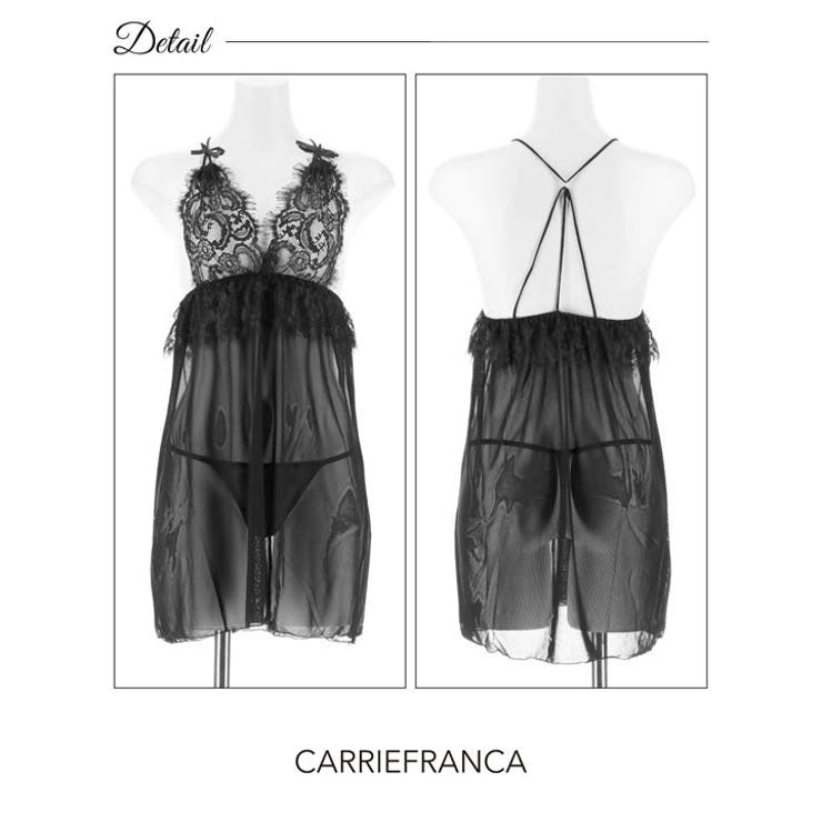 [CARRIEFRANCA]ダークロマンスレーシィベビードール | Dazzy | 詳細画像7 