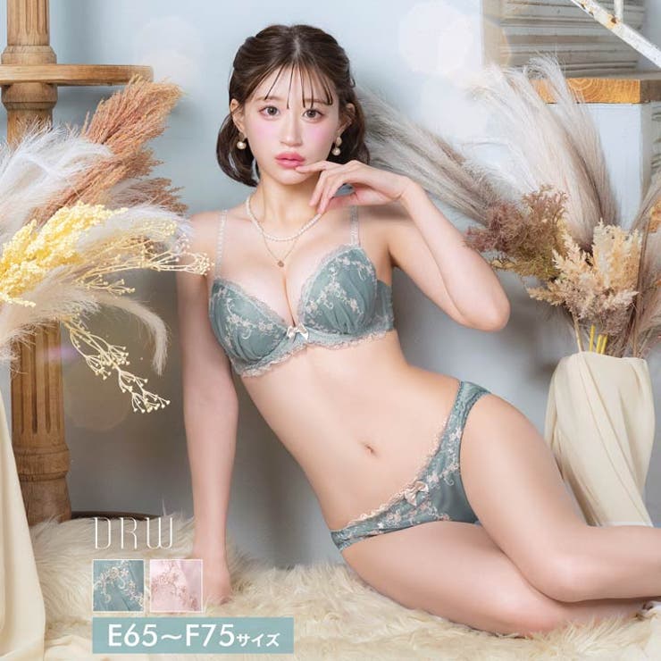 【EFサイズ】アンティークフェミニンアーチブラジャー&フルバックショーツ | Dazzy | 詳細画像1 