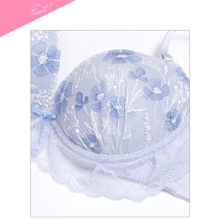 ラブリーパステルレーシィブラジャー＆フルバックショーツ | Dazzy | 詳細画像8 