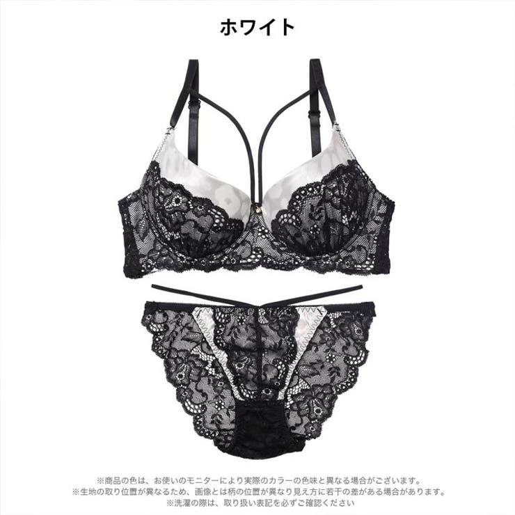 セクシーサテンレオパードブラジャー＆バック透けフルバックショーツ | Dazzy | 詳細画像8 