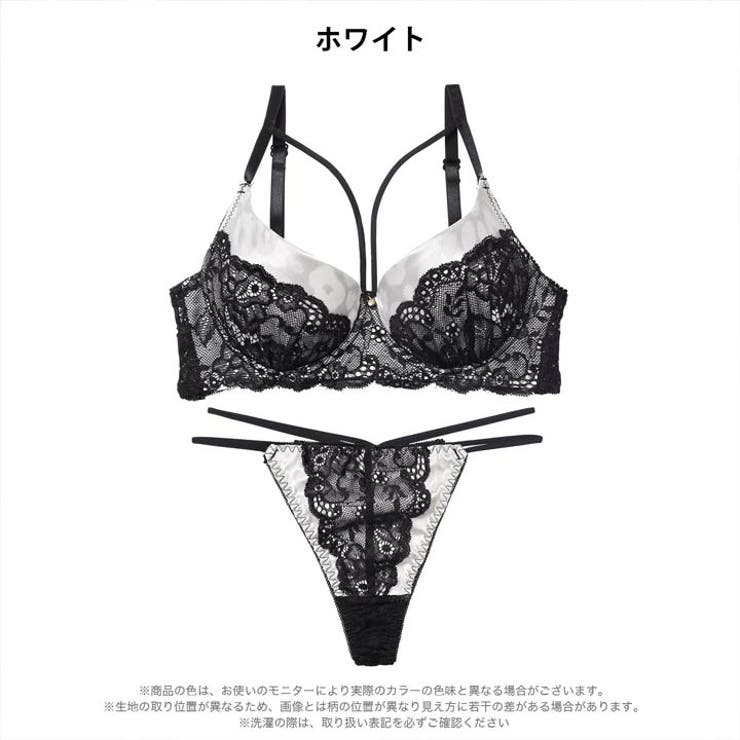 セクシーサテンレオパードブラジャー＆バック透けTバックショーツ | Dazzy | 詳細画像8 