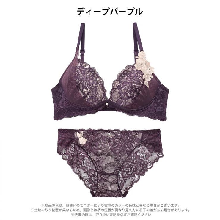 [三上悠亜着用]クラシックレーシィローズブラジャー&バック透けフルバックショーツ | Dazzy | 詳細画像9 