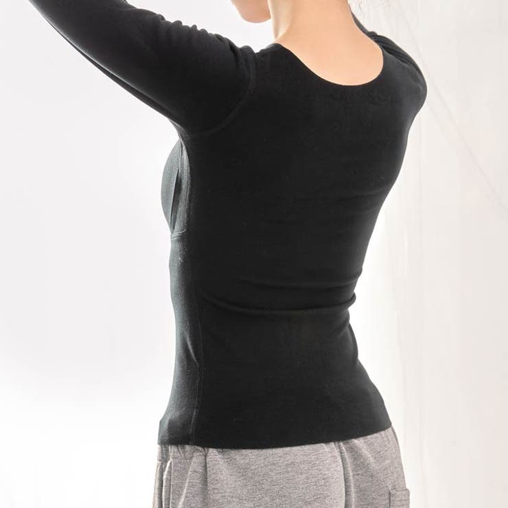 Vネック長袖カップ付きインナー | Dazzy | 詳細画像3 