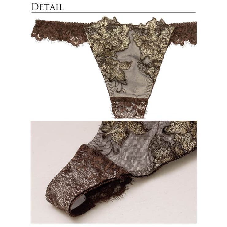 【Reinest】シャルムローズレースバック透け選べるショーツ[おそろいショーツ… | Dazzy | 詳細画像11 