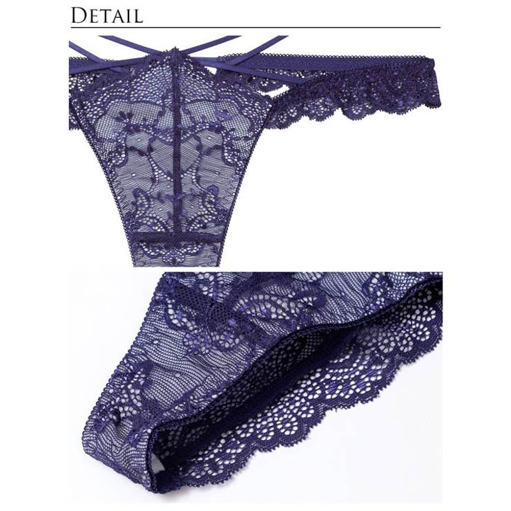 【Reinest】ラグジュアリーレースアップバック透け選べるショーツ[おそろいシ… | Dazzy | 詳細画像11 