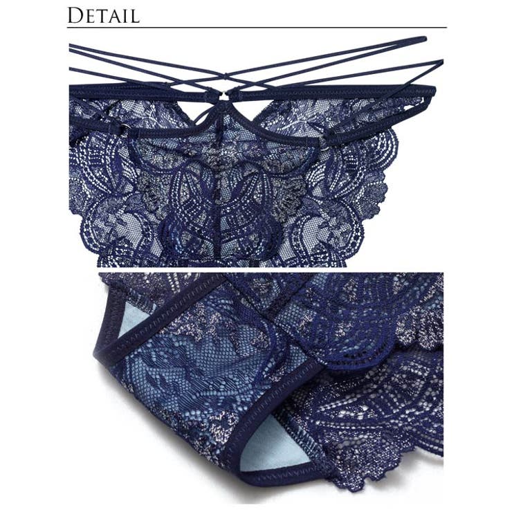 【Reinest】エレガントジュエルレースバック透け選べるショーツ[おそろいショ… | Dazzy | 詳細画像6 