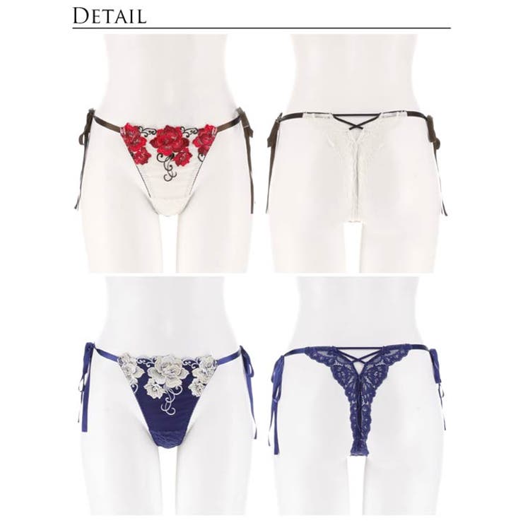 エターナル リッチローズバック透け選べるショーツ[おそろいショーツ] | Dazzy | 詳細画像10 