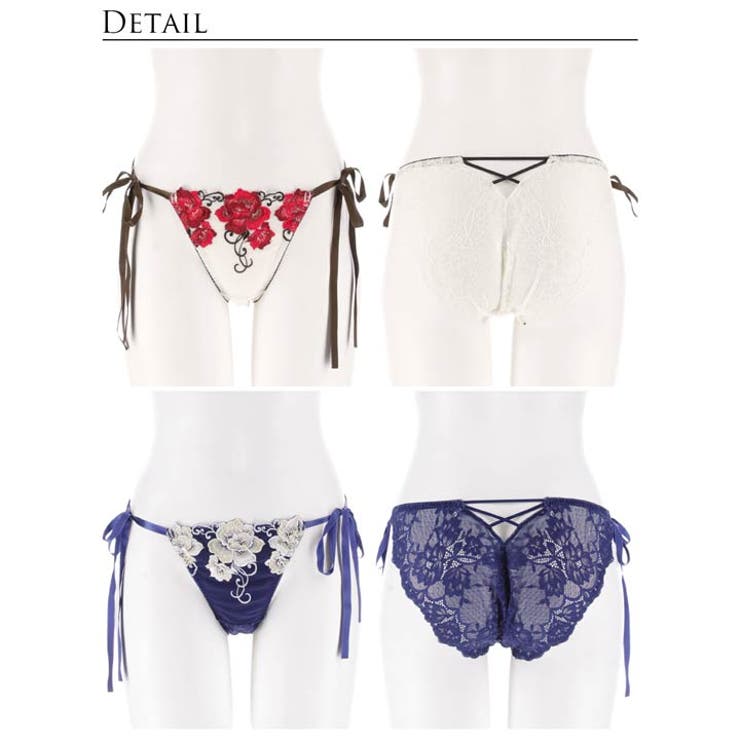 エターナル リッチローズバック透け選べるショーツ[おそろいショーツ] | Dazzy | 詳細画像5 