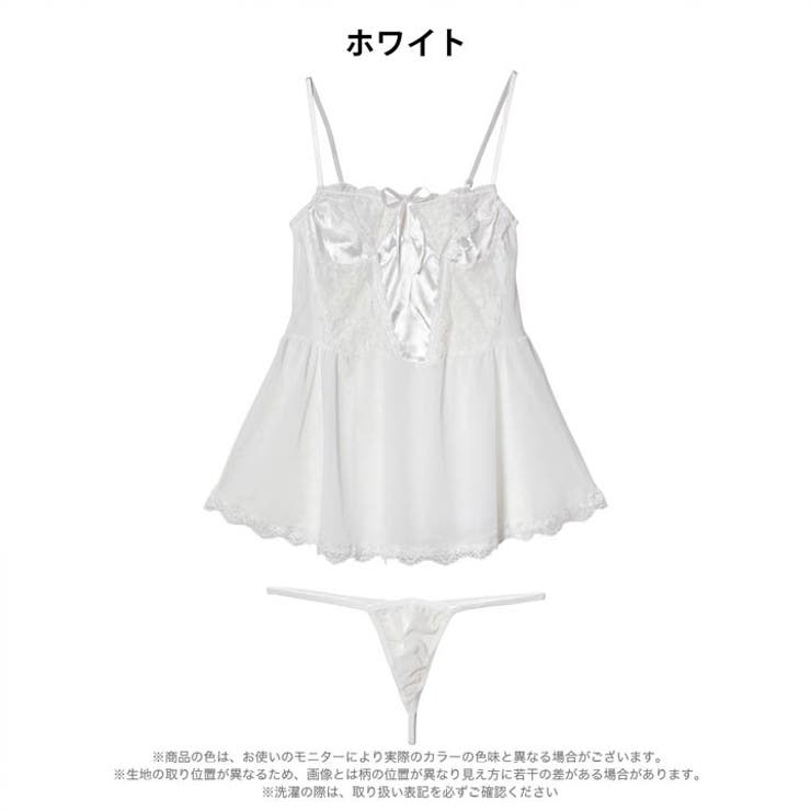 ヌーディサテンレースベビードール | Dazzy | 詳細画像7 