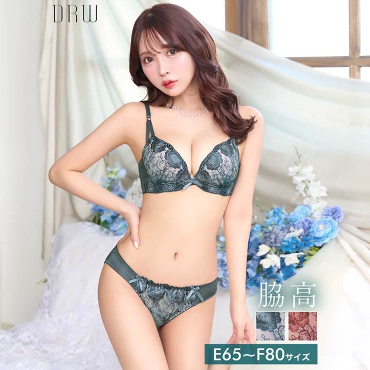 [EFサイズ][三上悠亜着用]ローズチュールレース脇高ブラジャー&フルバックショ… | Dazzy | 詳細画像1 