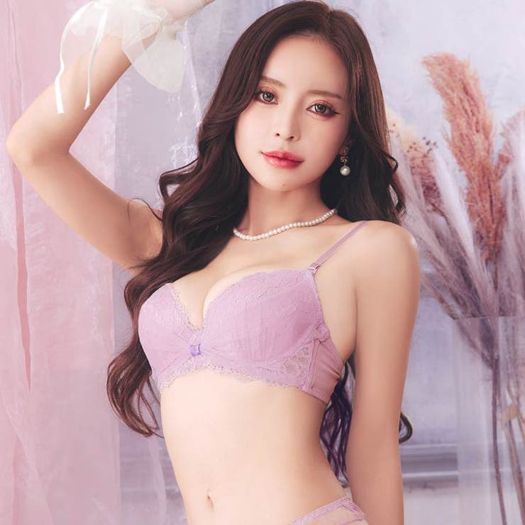 エレガントリボンレーシィチュールブラジャー＆フルバックショーツ | Dazzy | 詳細画像6 