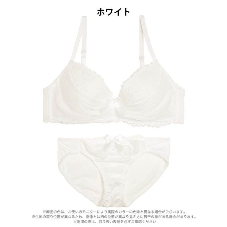 レーシィストライプシフォンブラジャー&フルバックショーツ | Dazzy | 詳細画像8 