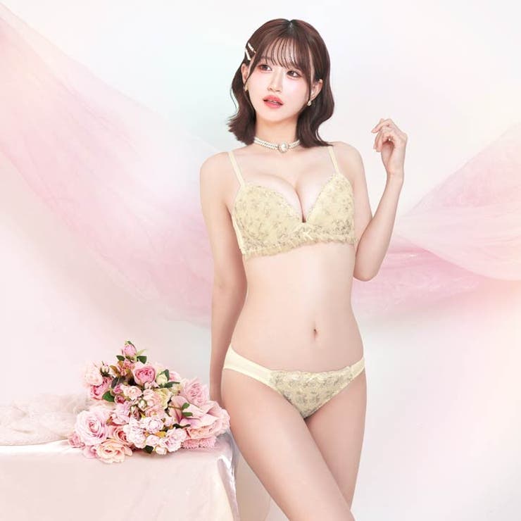 ドーリーローズブーケブラジャー&フルバックショーツ | Dazzy | 詳細画像3 