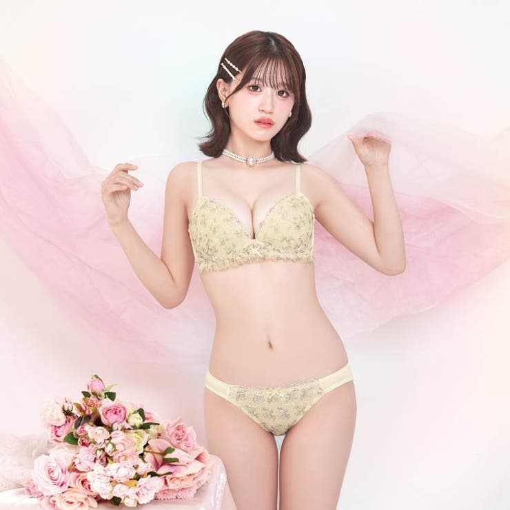 ドーリーローズブーケブラジャー&フルバックショーツ | Dazzy | 詳細画像6 